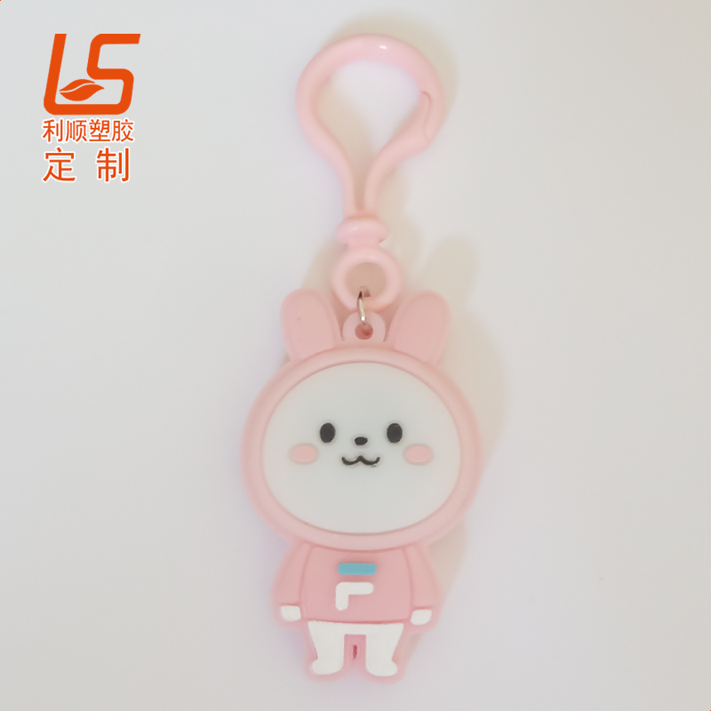 硅胶发光公仔LED背包警示灯LED背包的钥匙扣 (2)