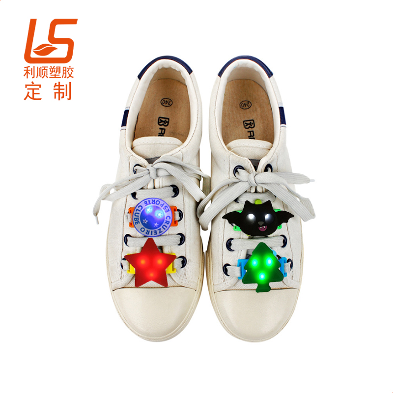 卡通公仔硅胶发光鞋扣定制