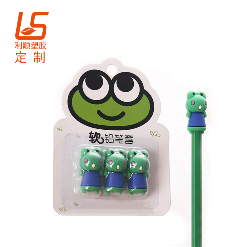 定制PVC软胶卡通笔帽 立体公仔铅笔塞
