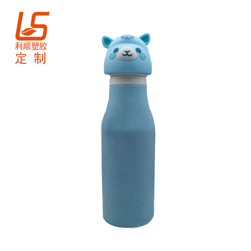 定制保温瓶硅胶瓶盖 卡通硅胶立体公仔瓶盖硅胶瓶盖 (4)