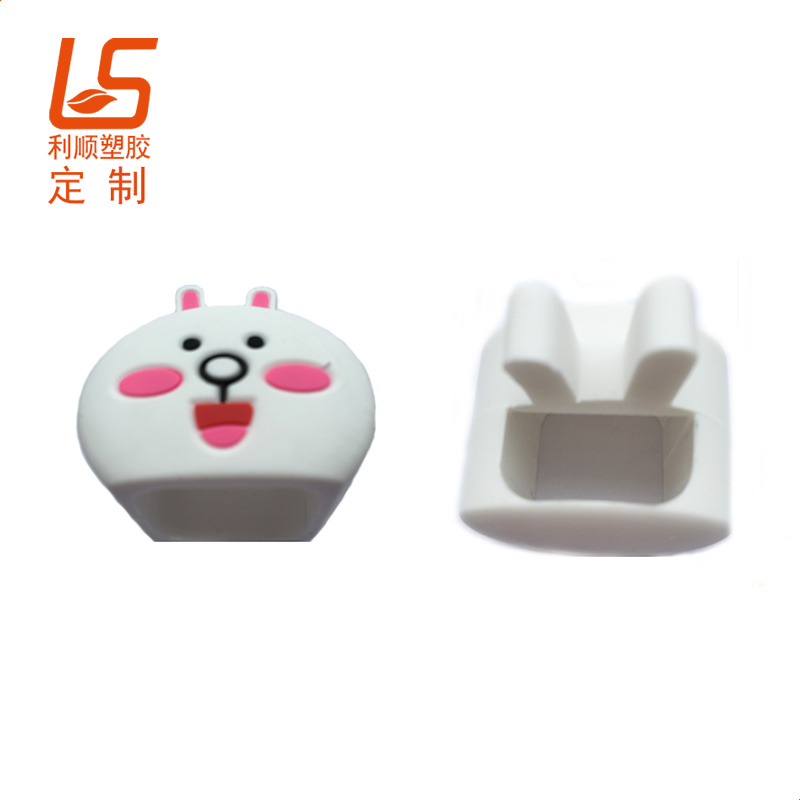 定制PVC软胶充电器套 卡通公仔充电器套