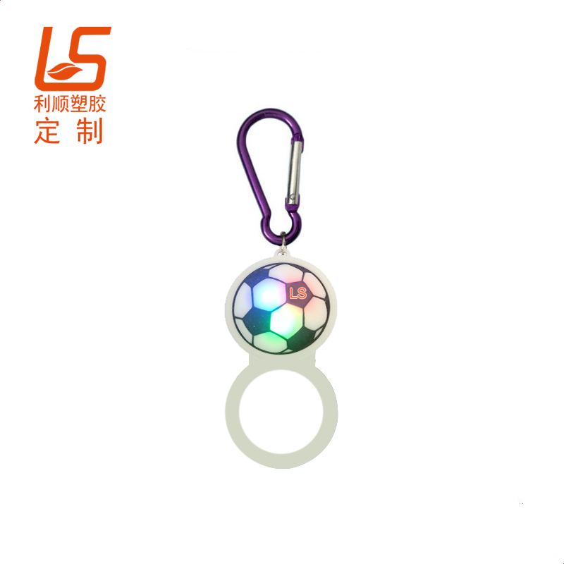 定制硅胶LED发光水瓶登山扣发光水瓶扣 (1)