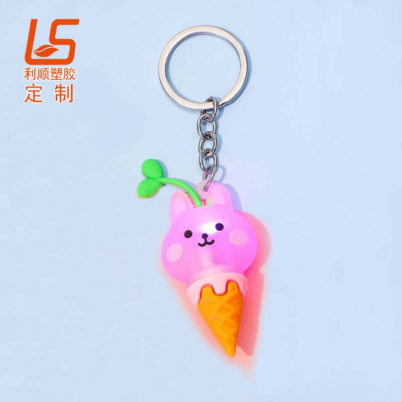 卡通硅胶公仔_LED闪灯钥匙扣LED发光公仔钥匙扣 (7)