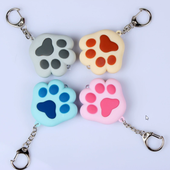 猫爪LED发光发声钥匙扣定制代工LED发光发声钥匙扣 (3)