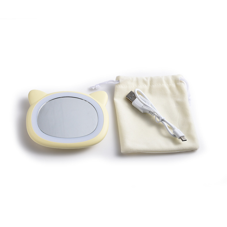 充电LED发光美妆镜硅胶LED美妆镜