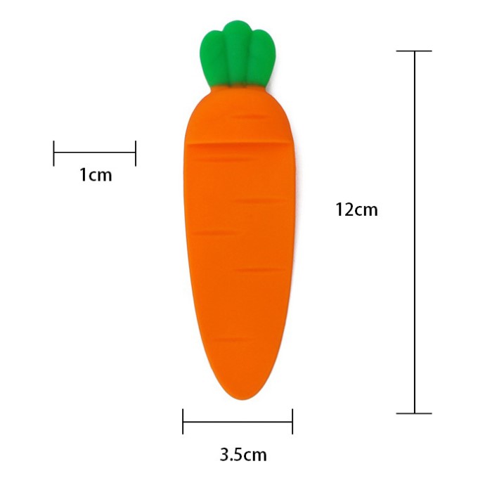 胡萝卜硅胶书签